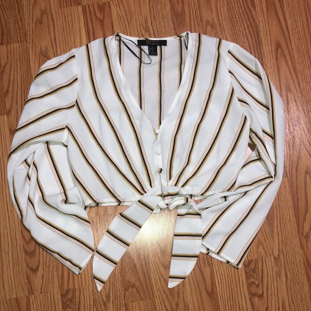 striped blouse